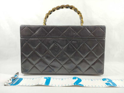 CHANEL Vanity Lamb Black GP Vanity Bag