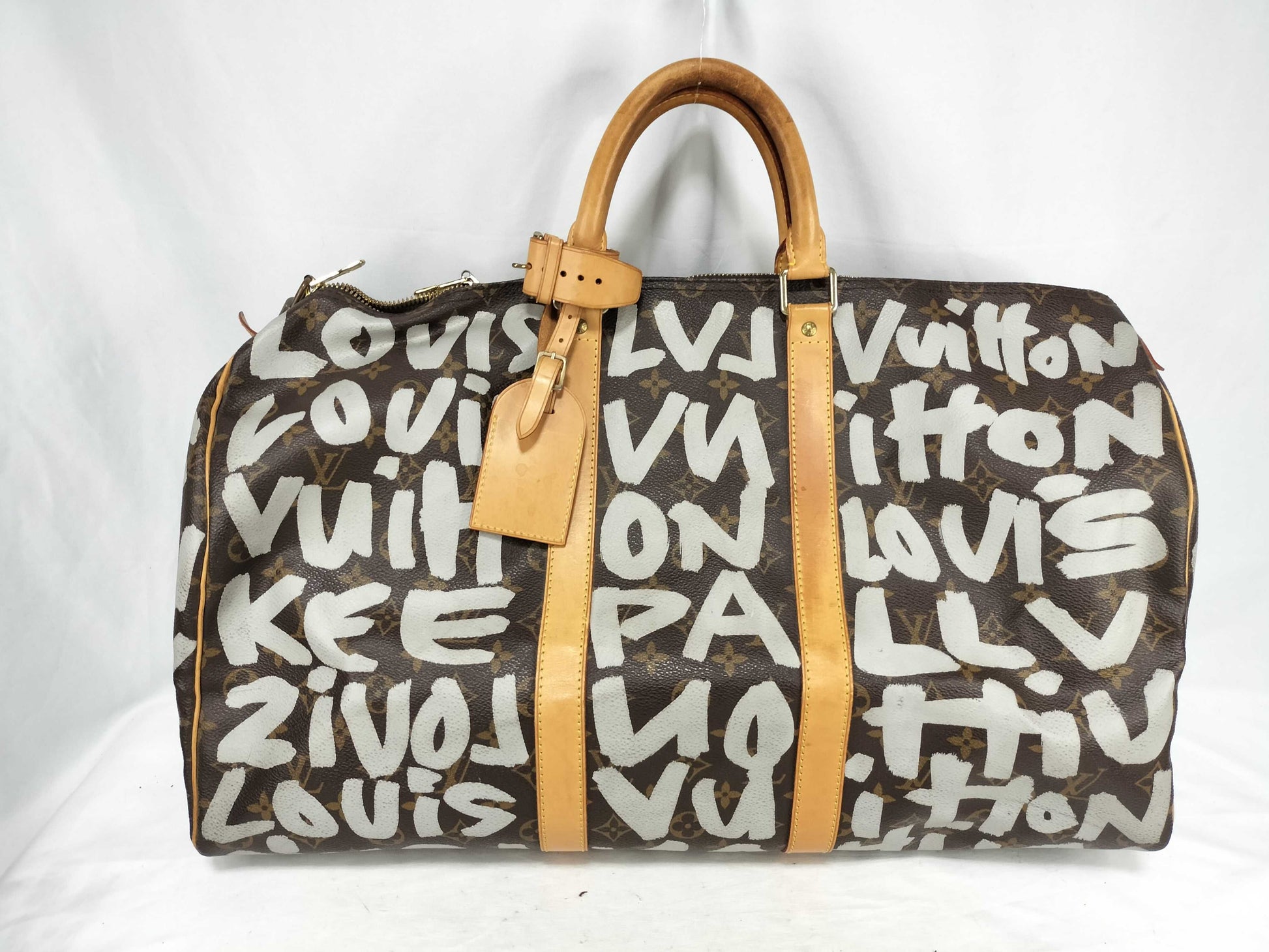 LOUIS VUITTON Monogram Keepall 55 M41424 MI1901 Brown Boston Bag