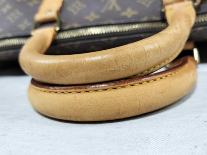 LOUIS VUITTON Monogram Graffiti Keepall 50 M92197 FL0051 Brown Boston Bag