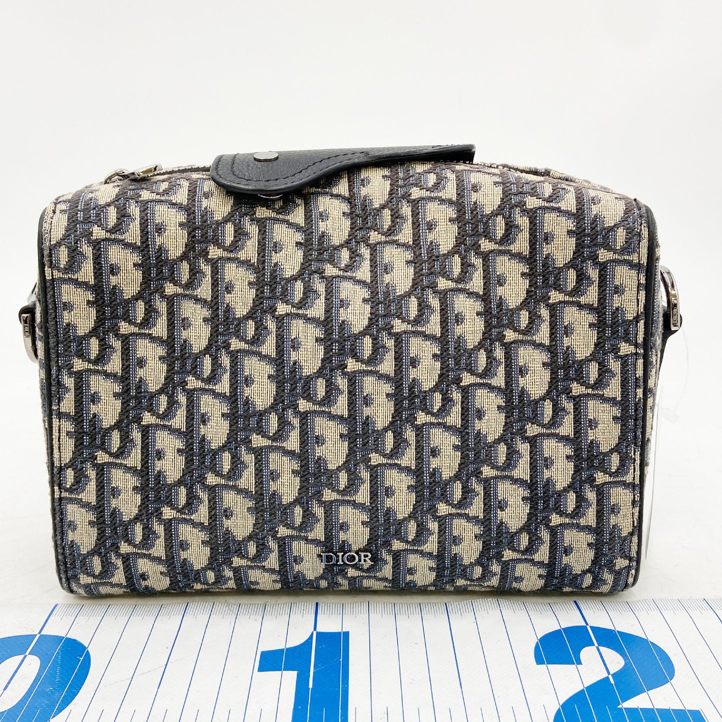 Dior Trotter Lango 22 Shoulder Bag, Oblique Canvas, Navy, 16-BO-0242, Handbag