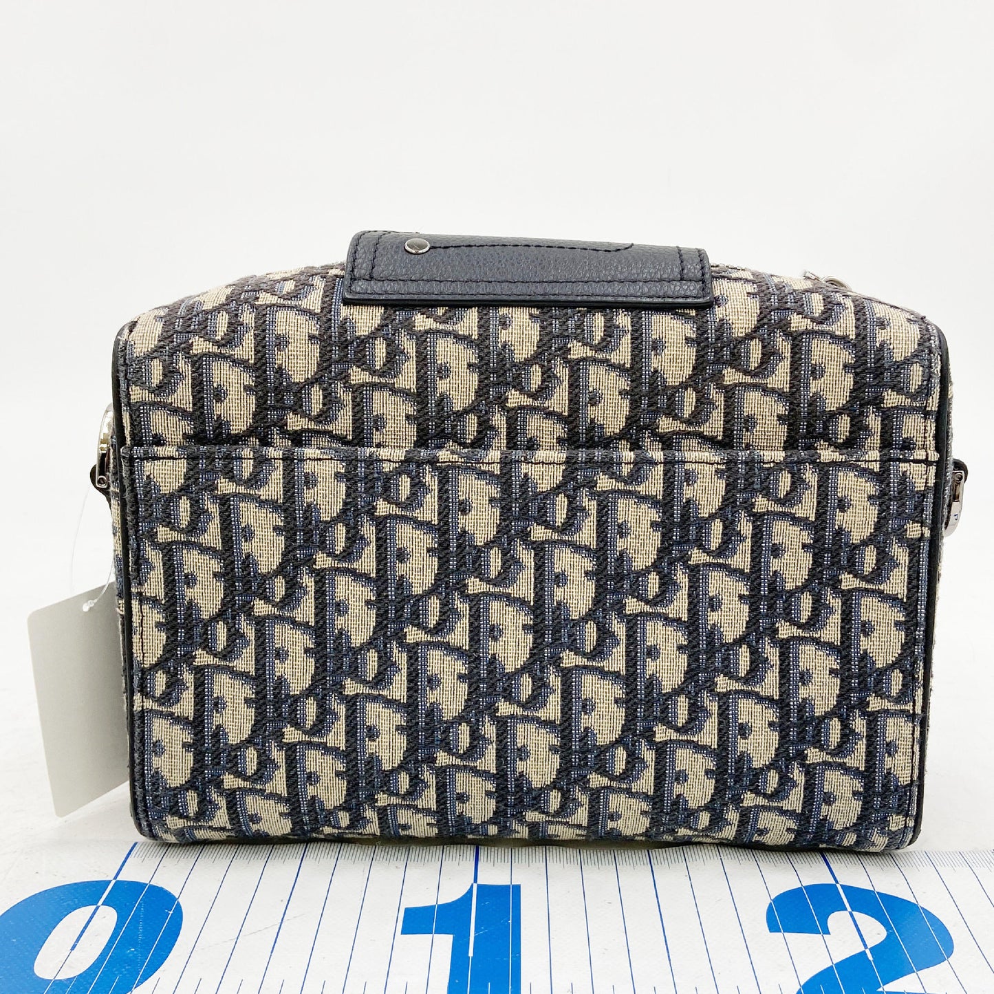 Dior Trotter Lango 22 Shoulder Bag, Oblique Canvas, Navy, 16-BO-0242, Handbag