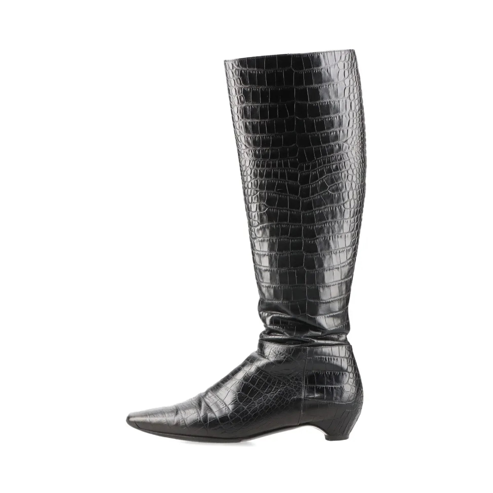 Dior Crocodile Long Boots Size 37 1/2 Other Shoes