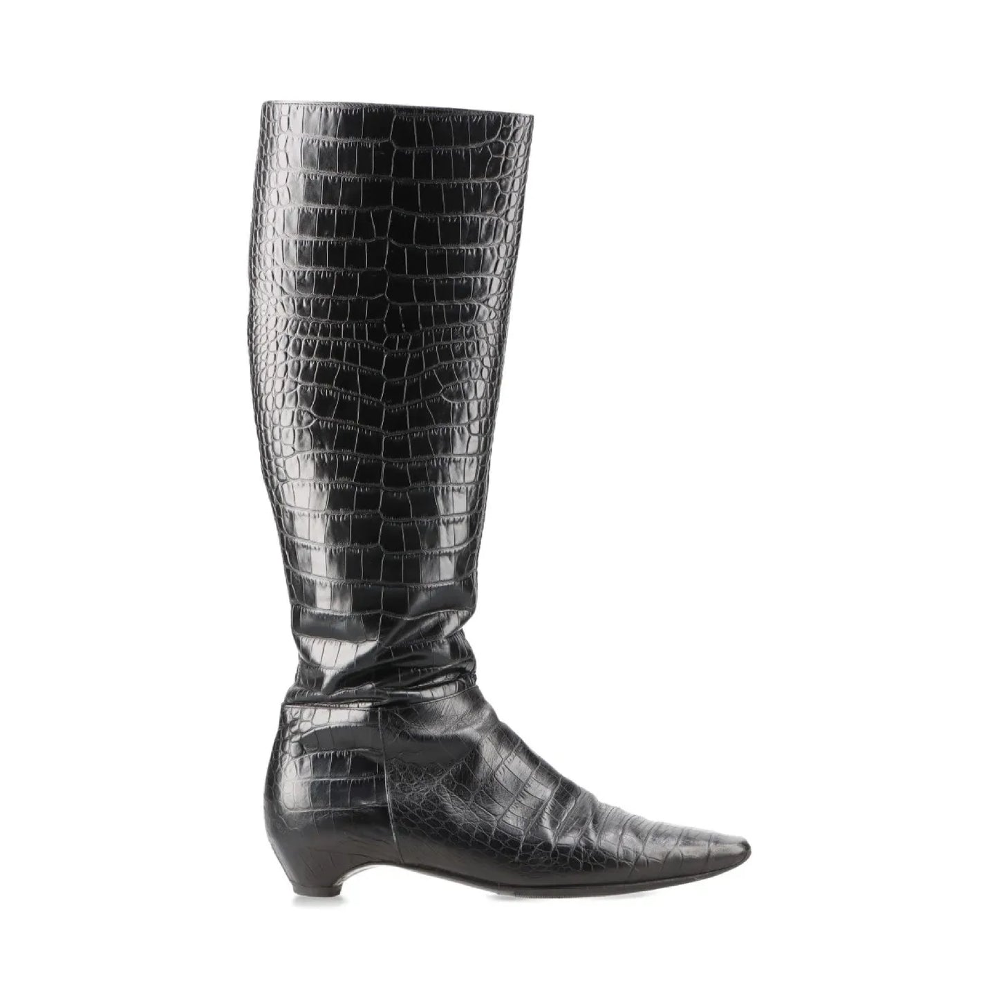 Dior Crocodile Long Boots Size 37 1/2 Other Shoes