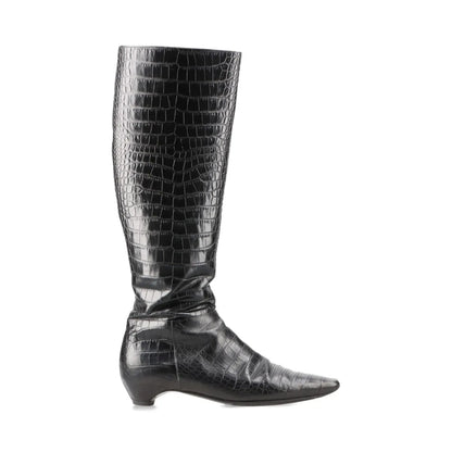 Dior Crocodile Long Boots Size 37 1/2 Other Shoes