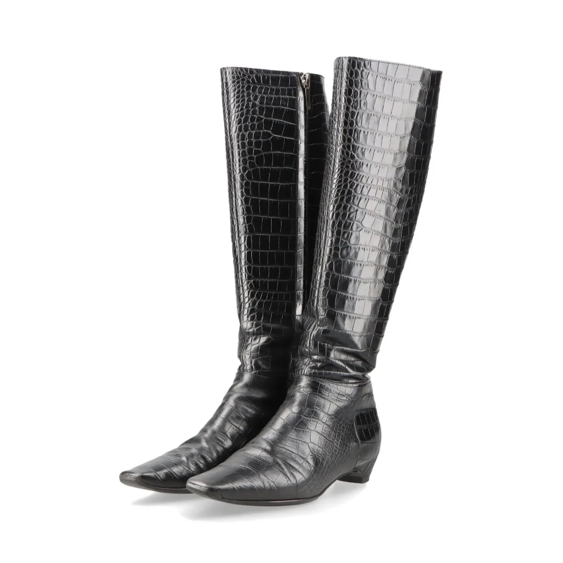 Dior Crocodile Long Boots Size 37 1/2 Other Shoes