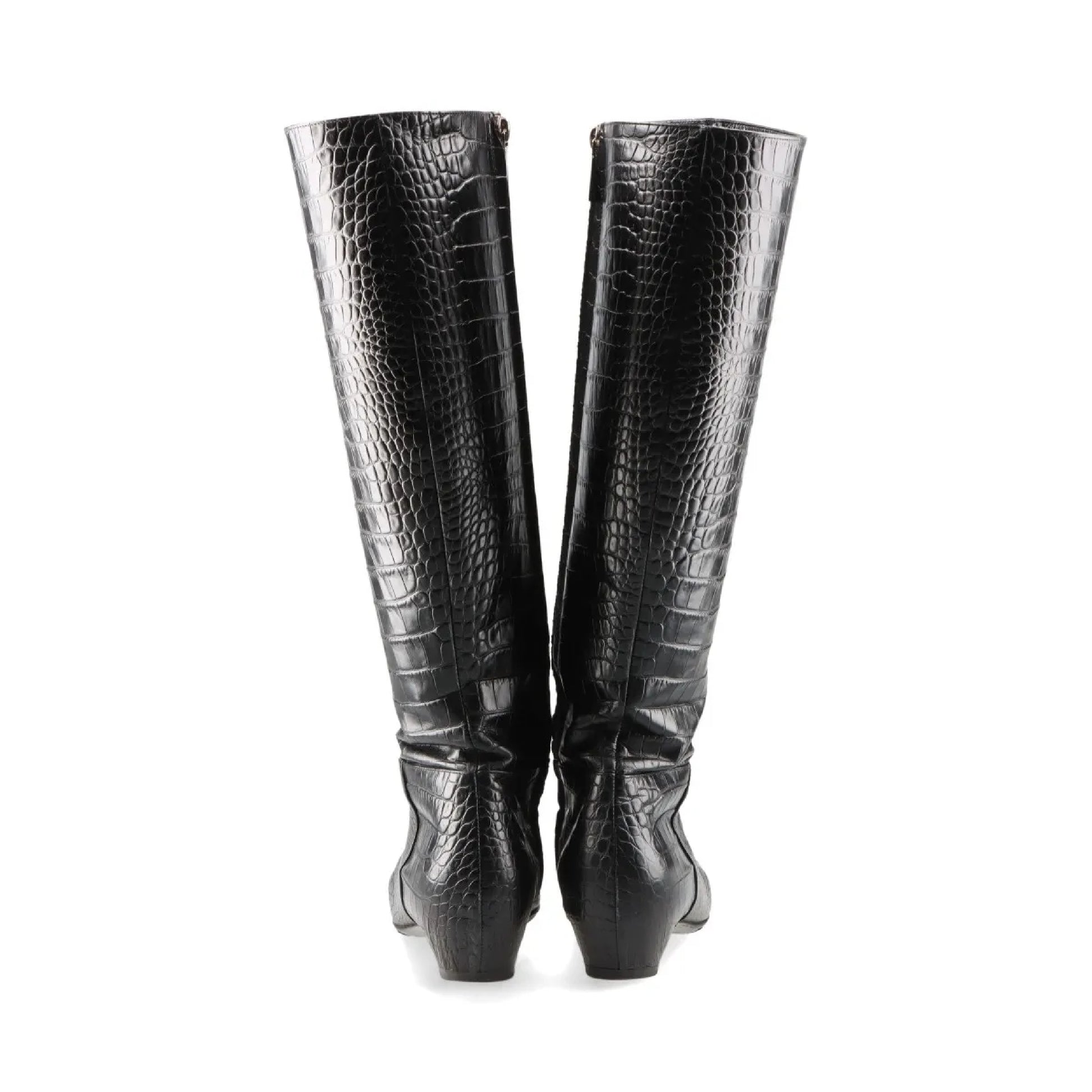 Dior Crocodile Long Boots Size 37 1/2 Other Shoes