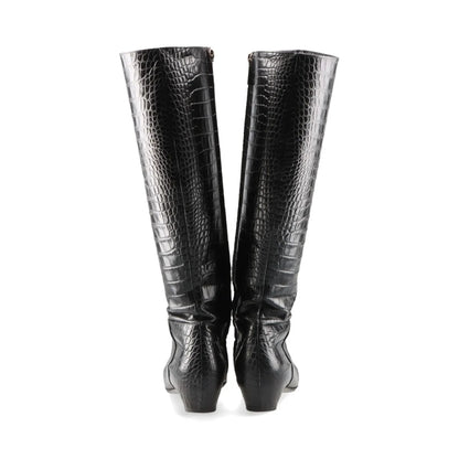 Dior Crocodile Long Boots Size 37 1/2 Other Shoes