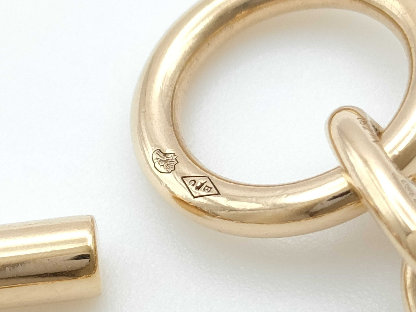 HERMES Chaine d'Ancre TPM 22-link PG Au750 20.3g Bracelet/Bangle 