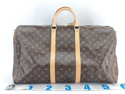 LOUIS VUITTON Monogram LV Monogram Keepall 55 Bandouliere Boston Bag MB0020