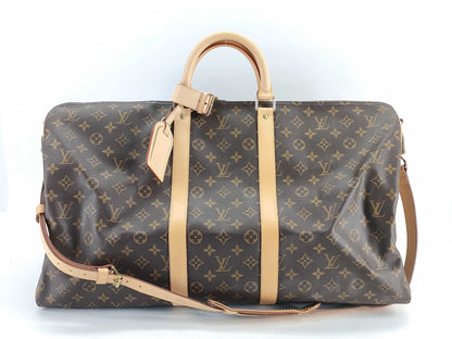 LOUIS VUITTON Monogram LV Monogram Keepall 55 Bandouliere Boston Bag MB0020