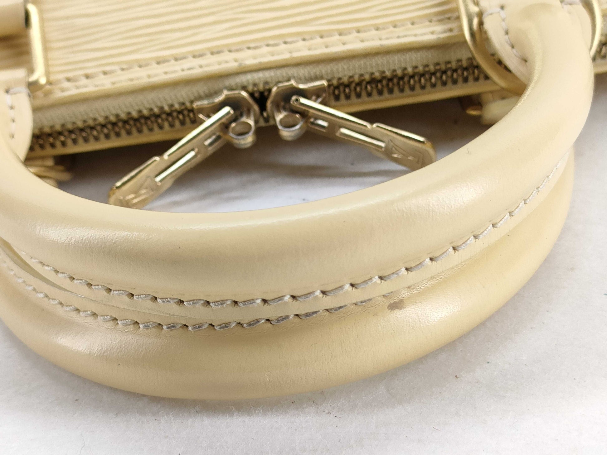 LOUIS VUITTON Epi Alma Handbag in Light Yellow 