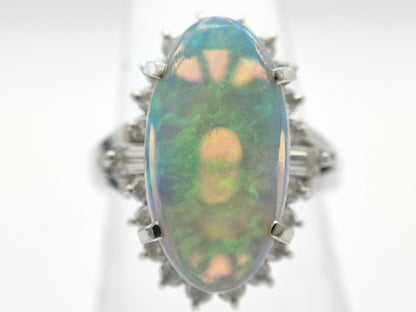 OP3.17ct D0.60ct PT900 10.3g Ring 