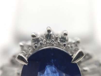 S2.79ct D0.44ct PT900 8.6g Ring 