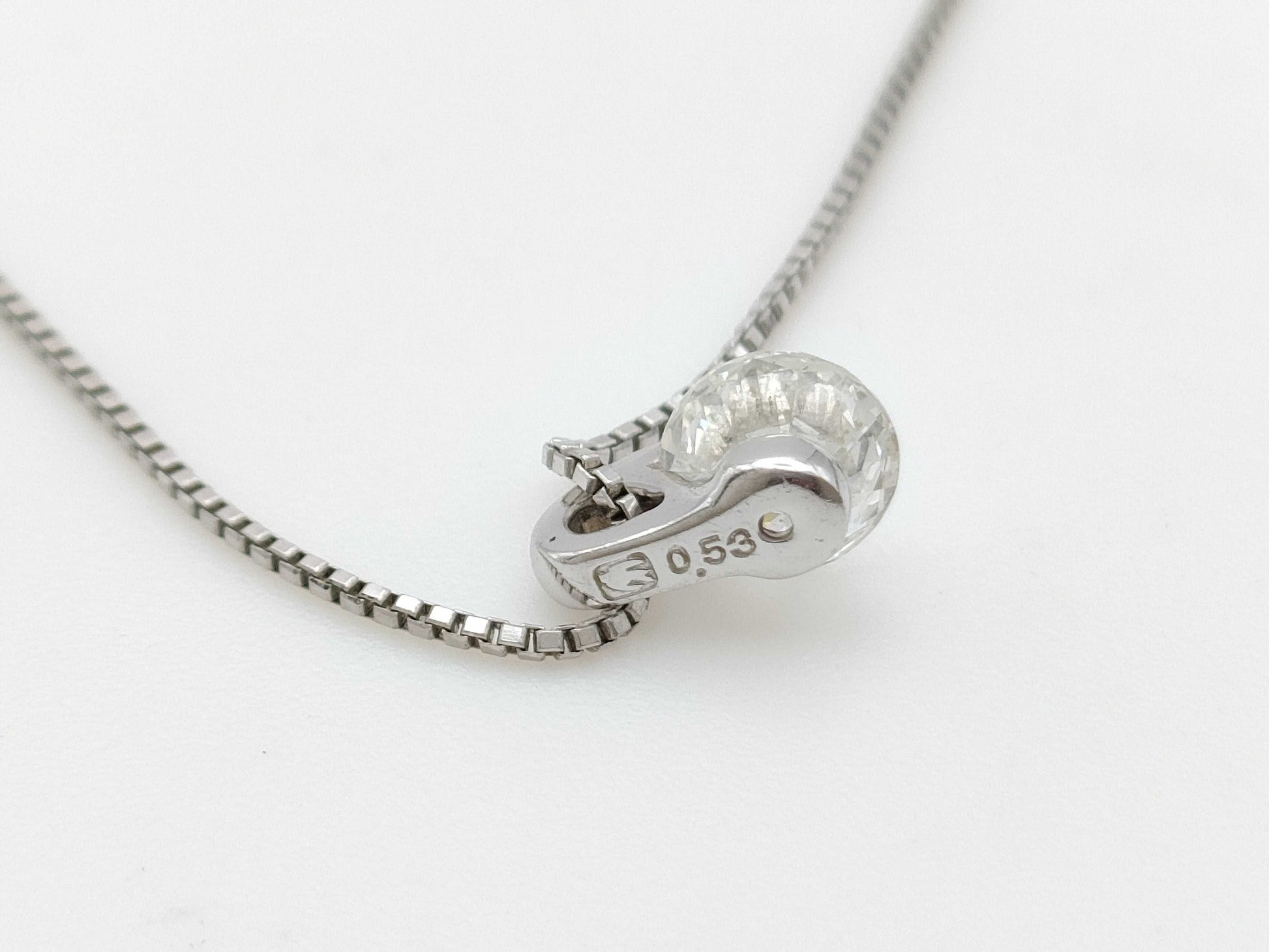 SEIKO D0.53ct PT900/850 2.7g Necklace 