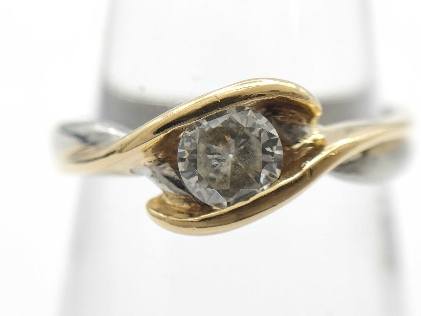 D0.29ct PT900/K18 3.2g Ring 