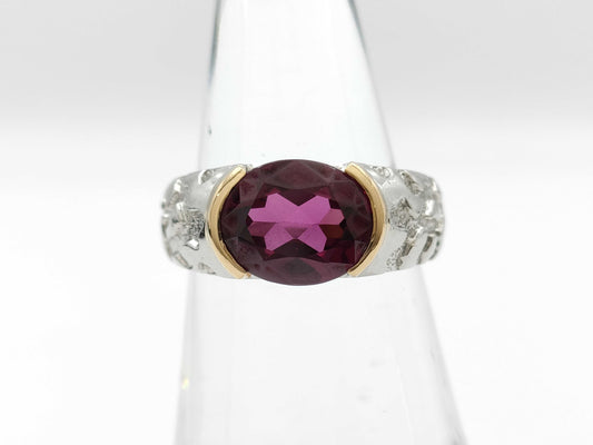 G3.16ct PT900/K18 8.4g Ring 