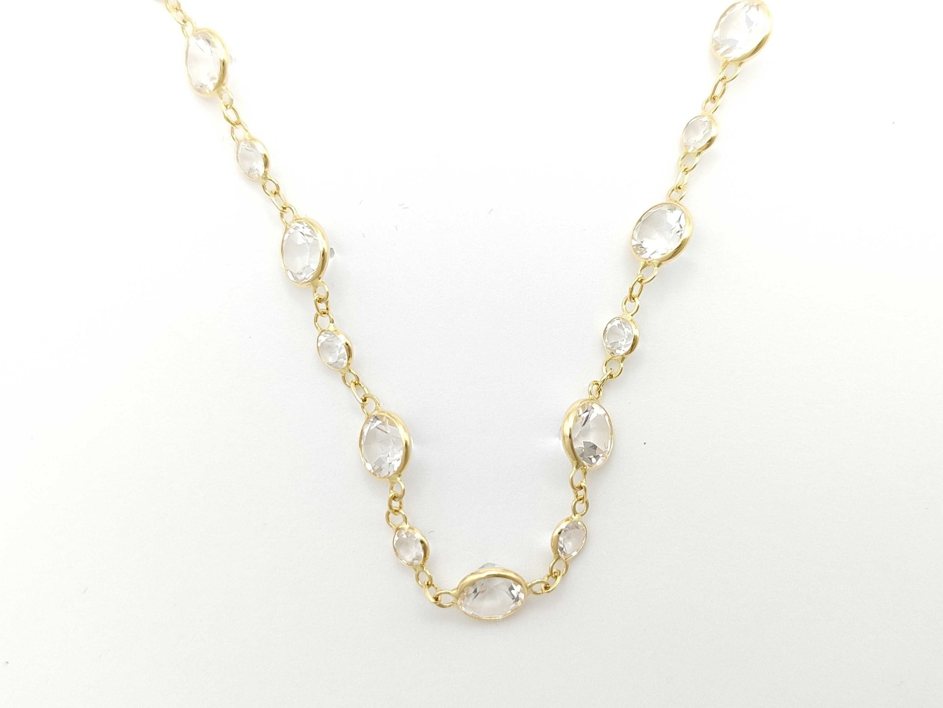 Topaz 30.00ct K18 9.7g Necklace 