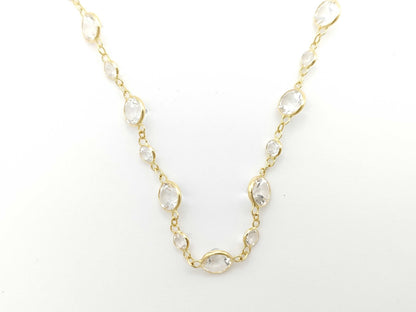 Topaz 30.00ct K18 9.7g Necklace 