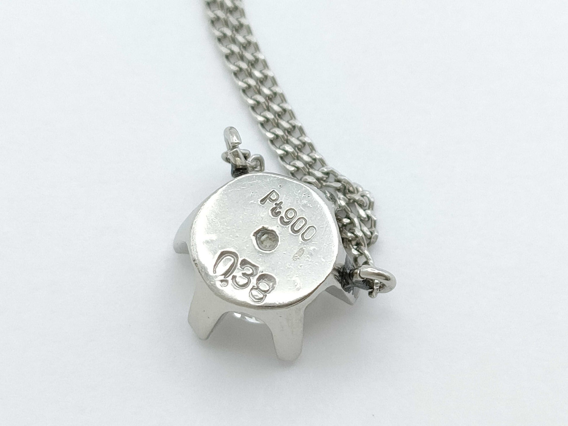 D0.38ct PT900/850 2.7g Necklace 