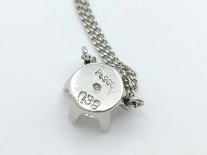 D0.38ct PT900/850 2.7g Necklace 