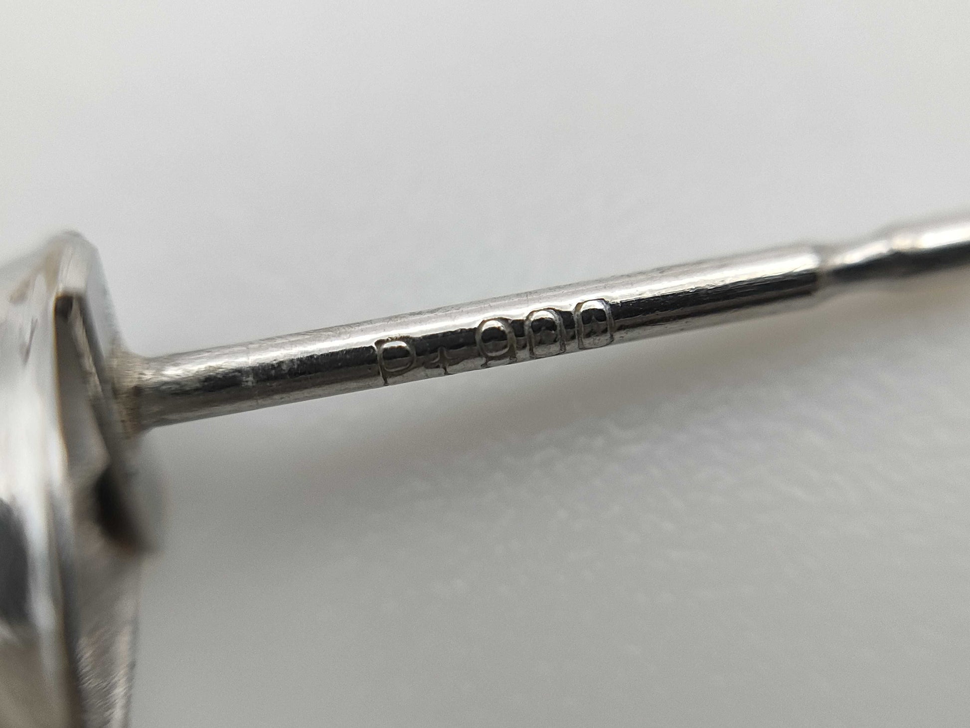 Pearl diameter approximately 7.6mm*2 PT900 2.2g Earrings 