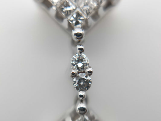 D0.33ct K18WG 3.4g Necklace 
