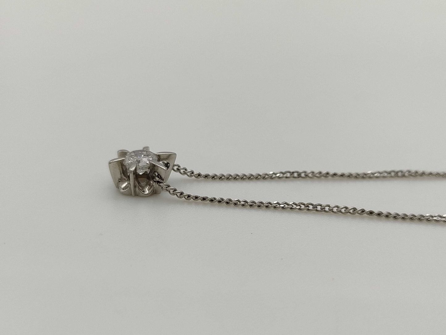 D0.48ct PT900/850 3.9g Necklace 