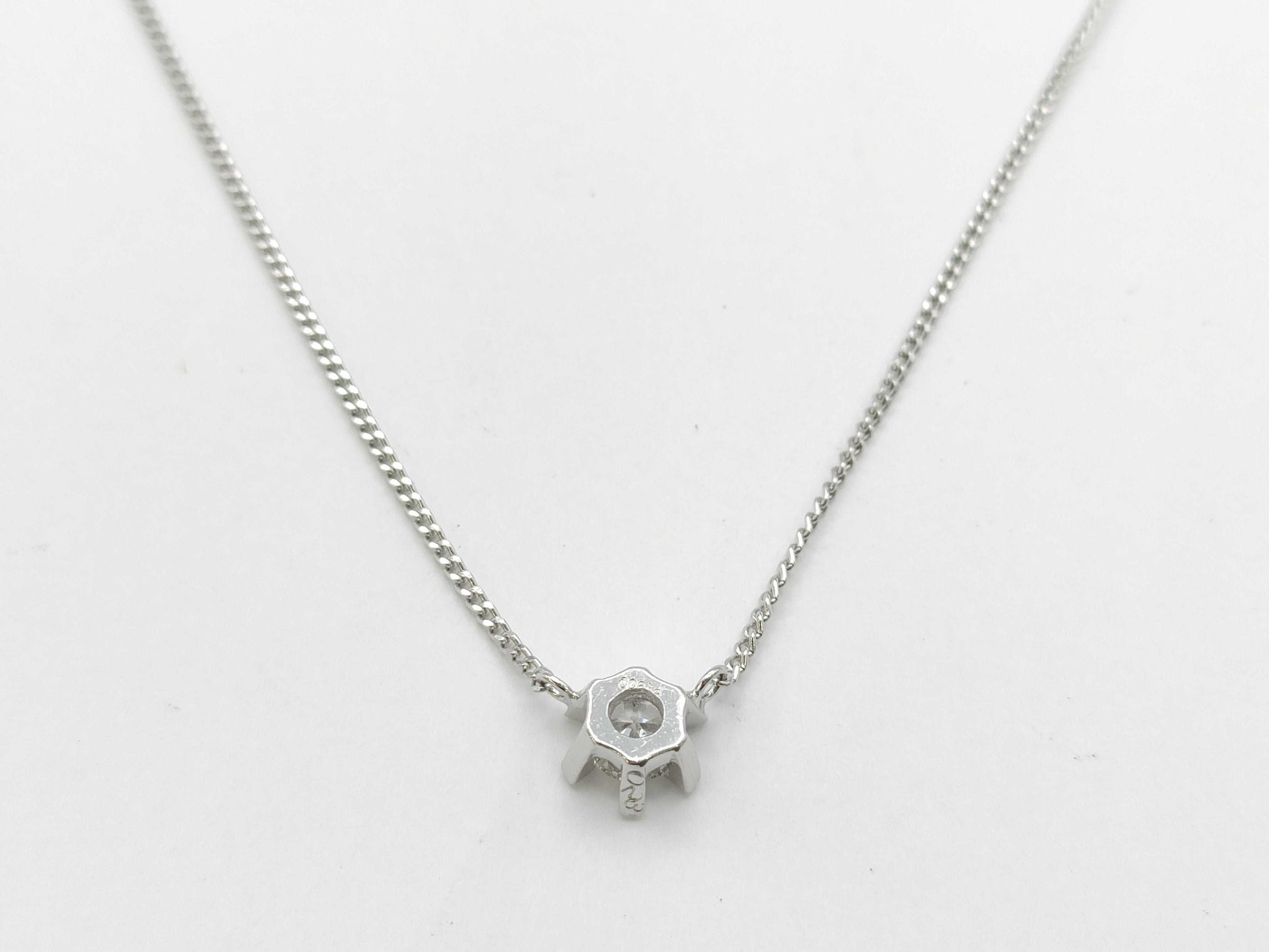 D0.23ct PT900/850 2.8g Necklace 