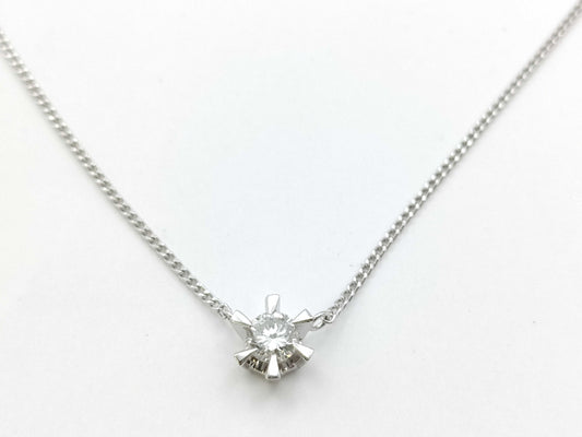 D0.23ct PT900/850 2.8g Necklace 