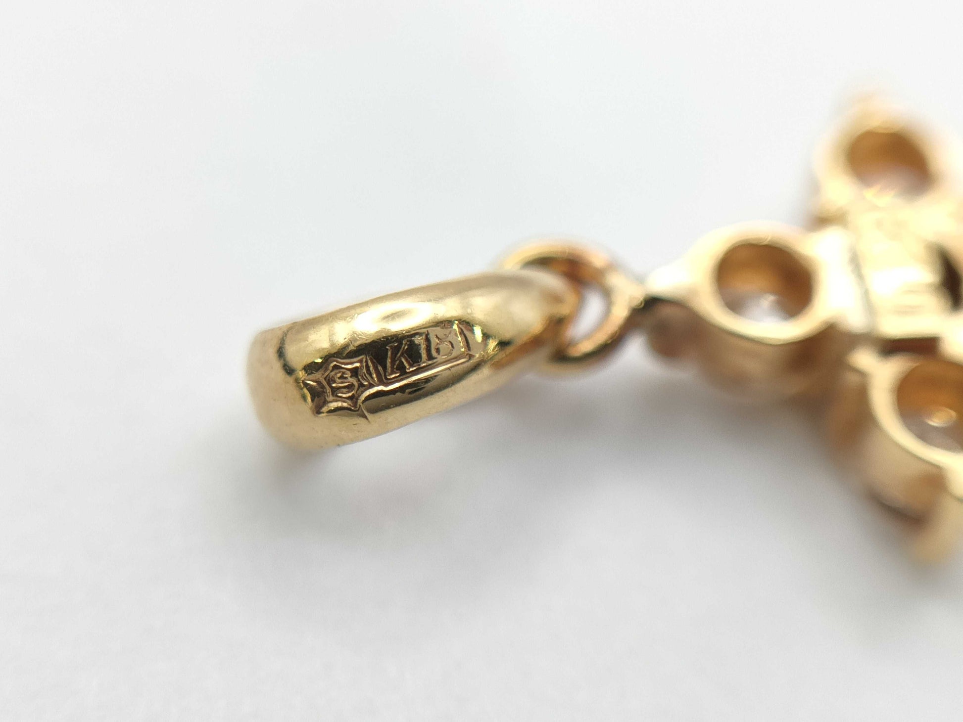 D0.22ct K18 0.6g Pendant Top 