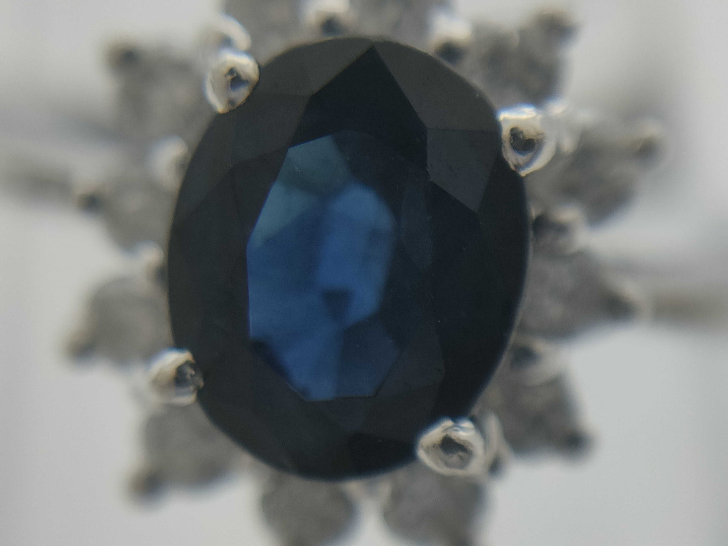 S 0.95ct D 0.21ct PT900 3.6g Ring 