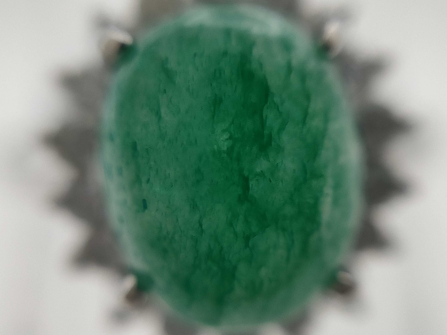 Colored Stone 2.89ct D0.49ct PT900 6.2g Ring 