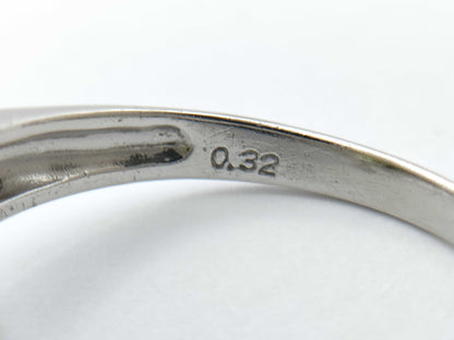 Colored Stone D0.32ct PT900 4.9g Ring 