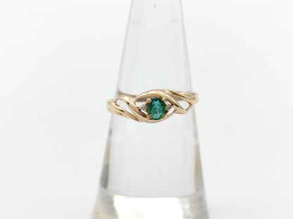 Emerald and Diamond 18K 1.4g Ring 