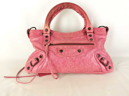 BALENCIAGA The City Pink Handbag
