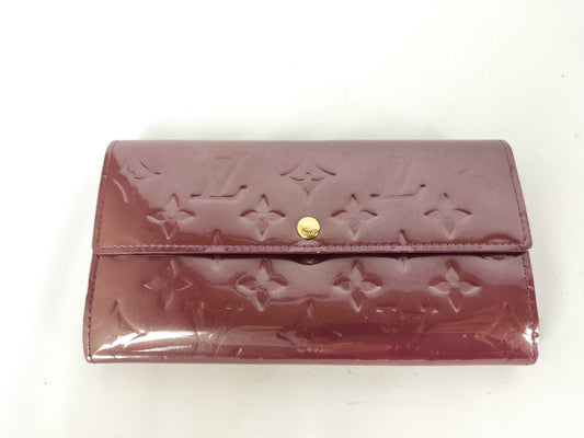 LOUIS VUITTON Vernis Portefeuille Sarah Long Wallet M91521 TH4037 Wallet