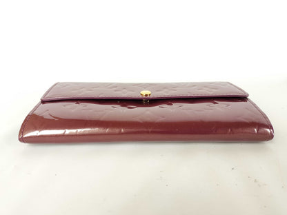 LOUIS VUITTON Vernis Portefeuille Sarah Long Wallet M91521 TH4037 Wallet