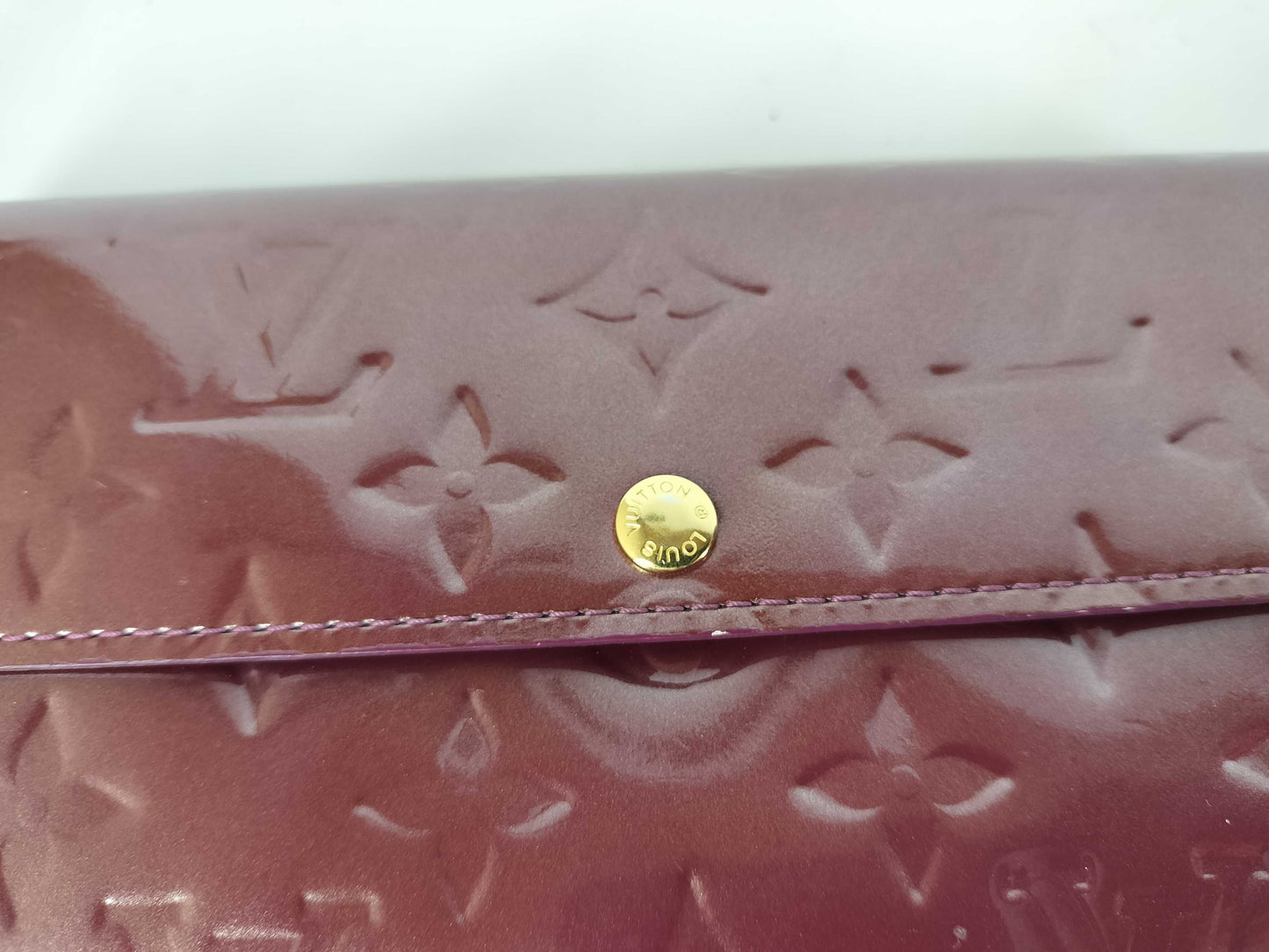 LOUIS VUITTON Vernis Portefeuille Sarah Long Wallet M91521 TH4037 Wallet