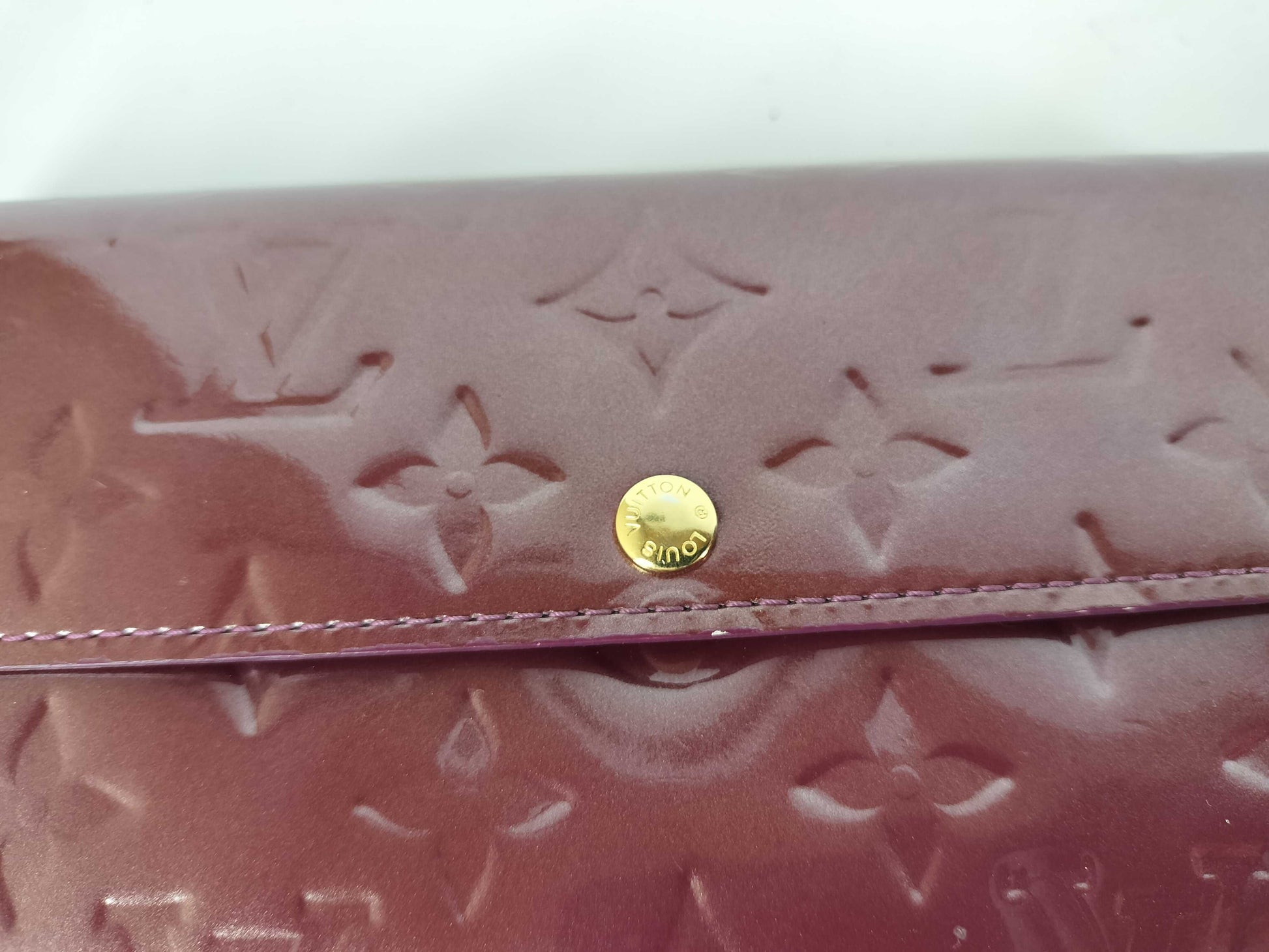 LOUIS VUITTON Vernis Portefeuille Sarah Long Wallet M91521 TH4037 Wallet