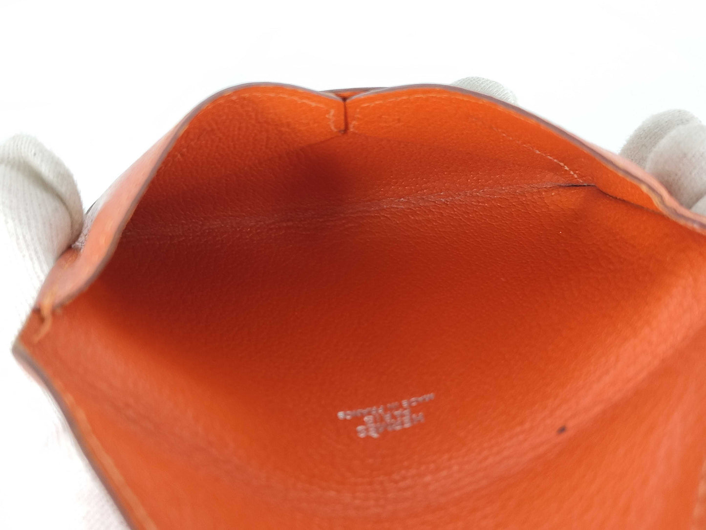 HERMES HERMES Envelope PM Leather Business Card Case Card Case/Pass Case/Business Card Holder