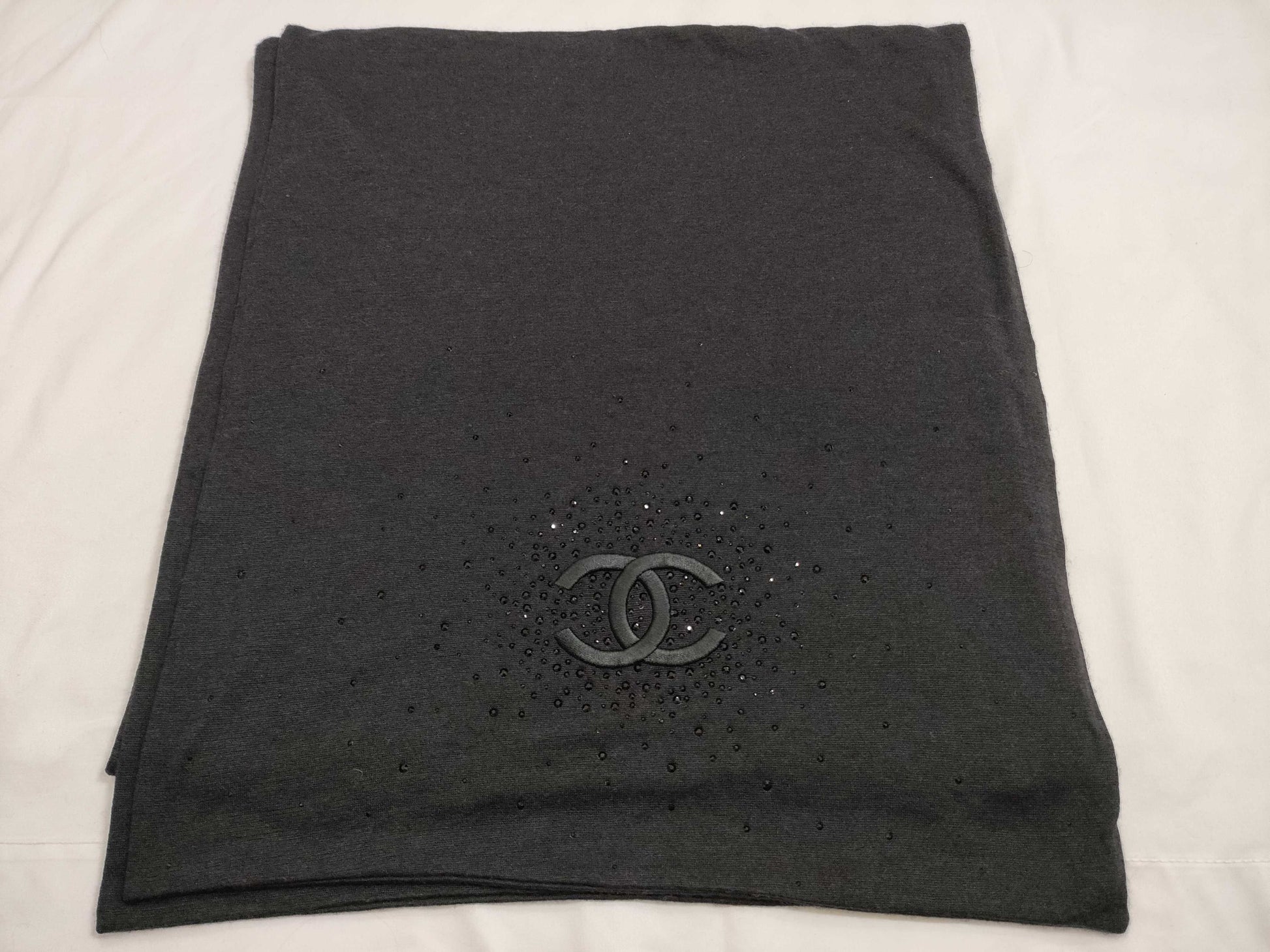 CHANEL Chanel Stole Logo Rhinestone Other Accessories