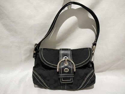 COACH Signature Black Shoulder Bag/Handbag