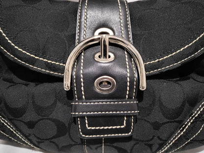 COACH Signature Black Shoulder Bag/Handbag