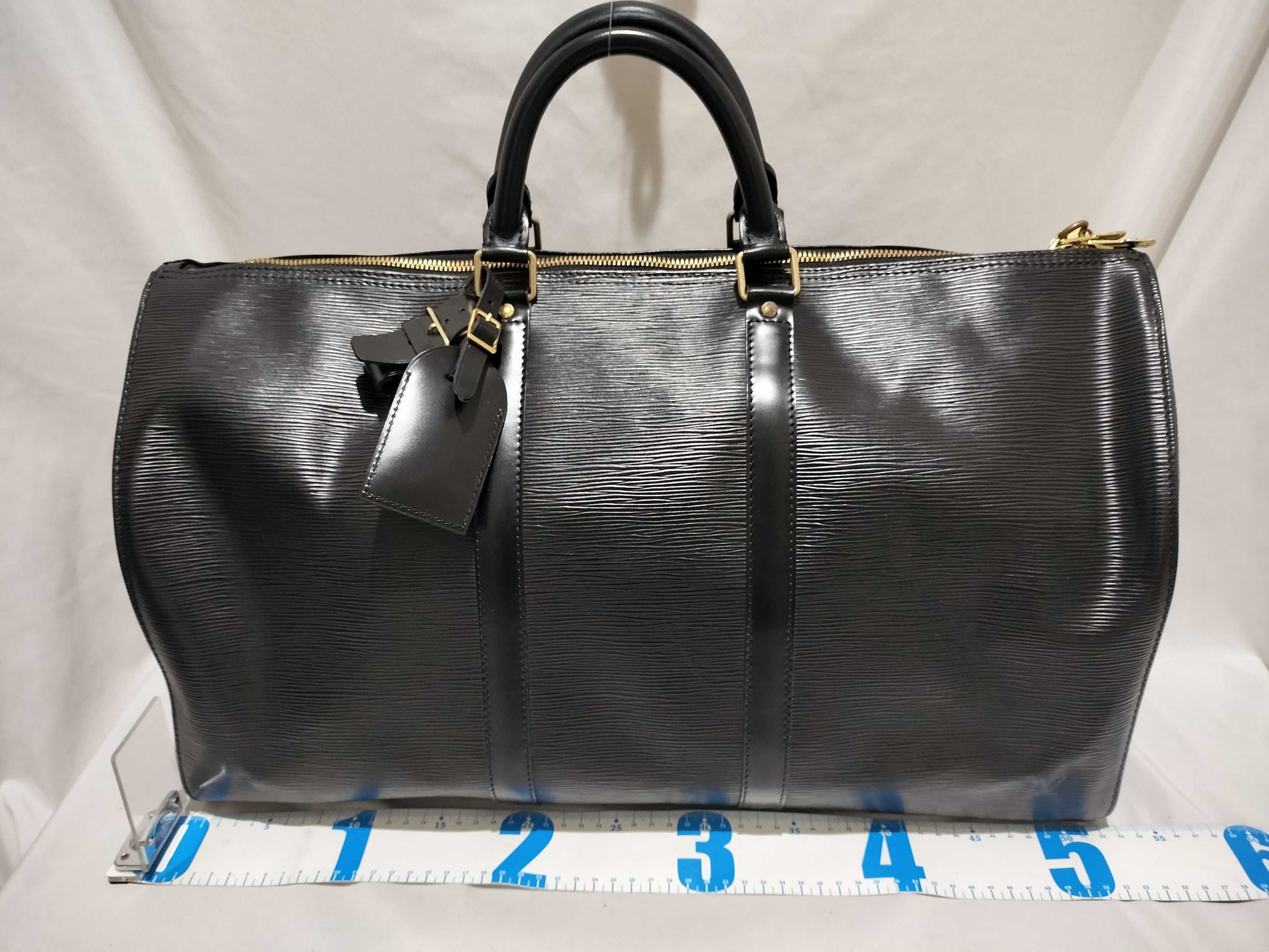 LOUIS VUITTON Epi Louis Vuitton Keepall 50 Black Boston Bag