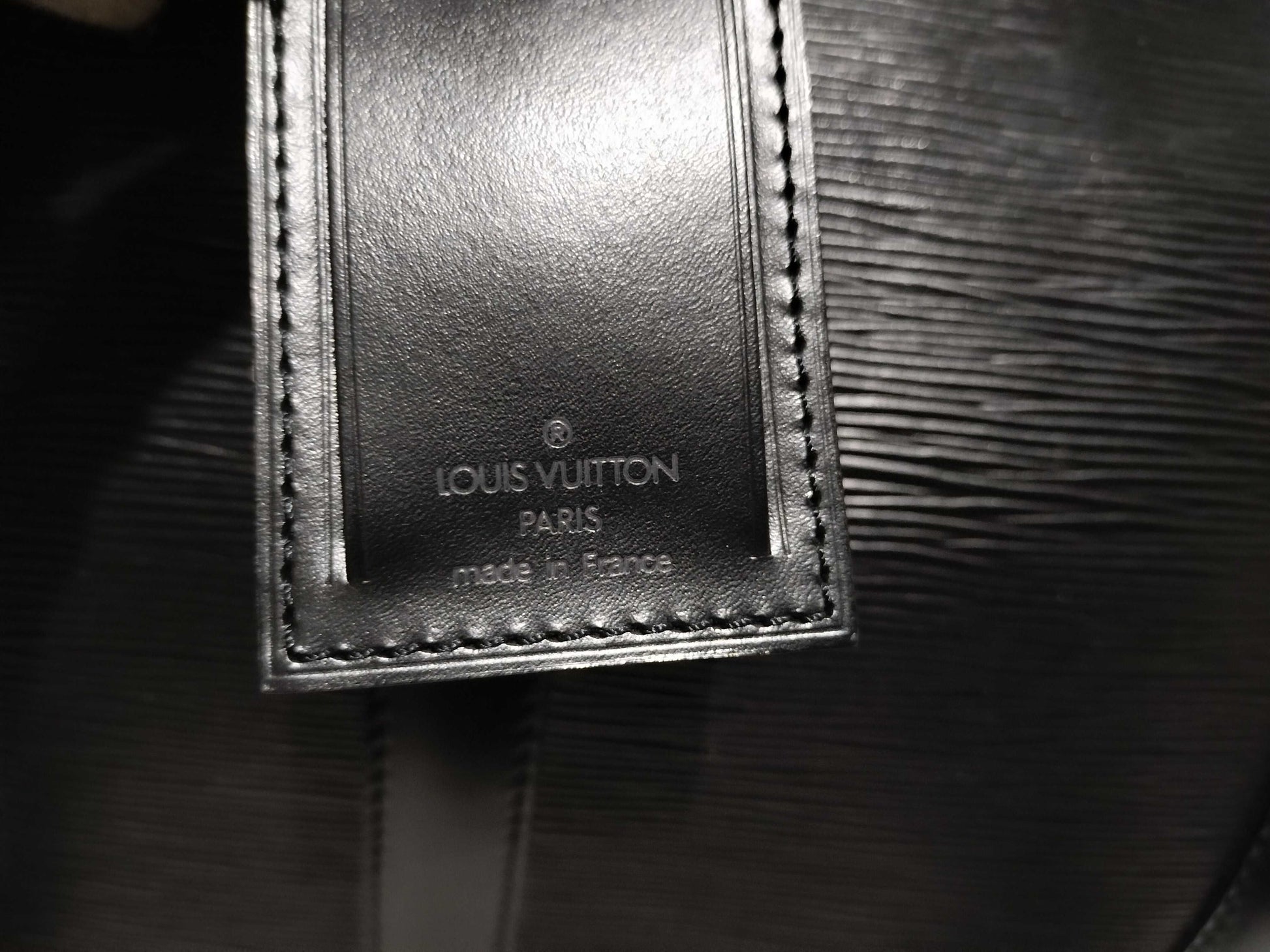 LOUIS VUITTON Epi Louis Vuitton Keepall 50 Black Boston Bag