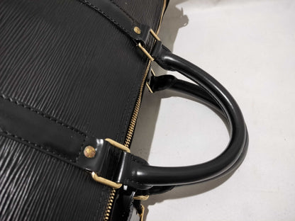 LOUIS VUITTON Epi Louis Vuitton Keepall 50 Black Boston Bag