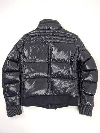 MONCLER MONCLER Wool Down Coat Jacket with Black Patch