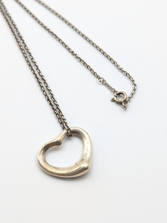 Tiffany & Co. Open Heart Tiffany Necklace Open Heart 925 6.9g Necklace