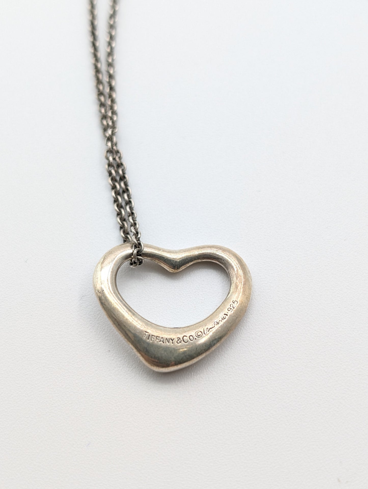 Tiffany & Co. Open Heart Tiffany Necklace Open Heart 925 6.9g Necklace