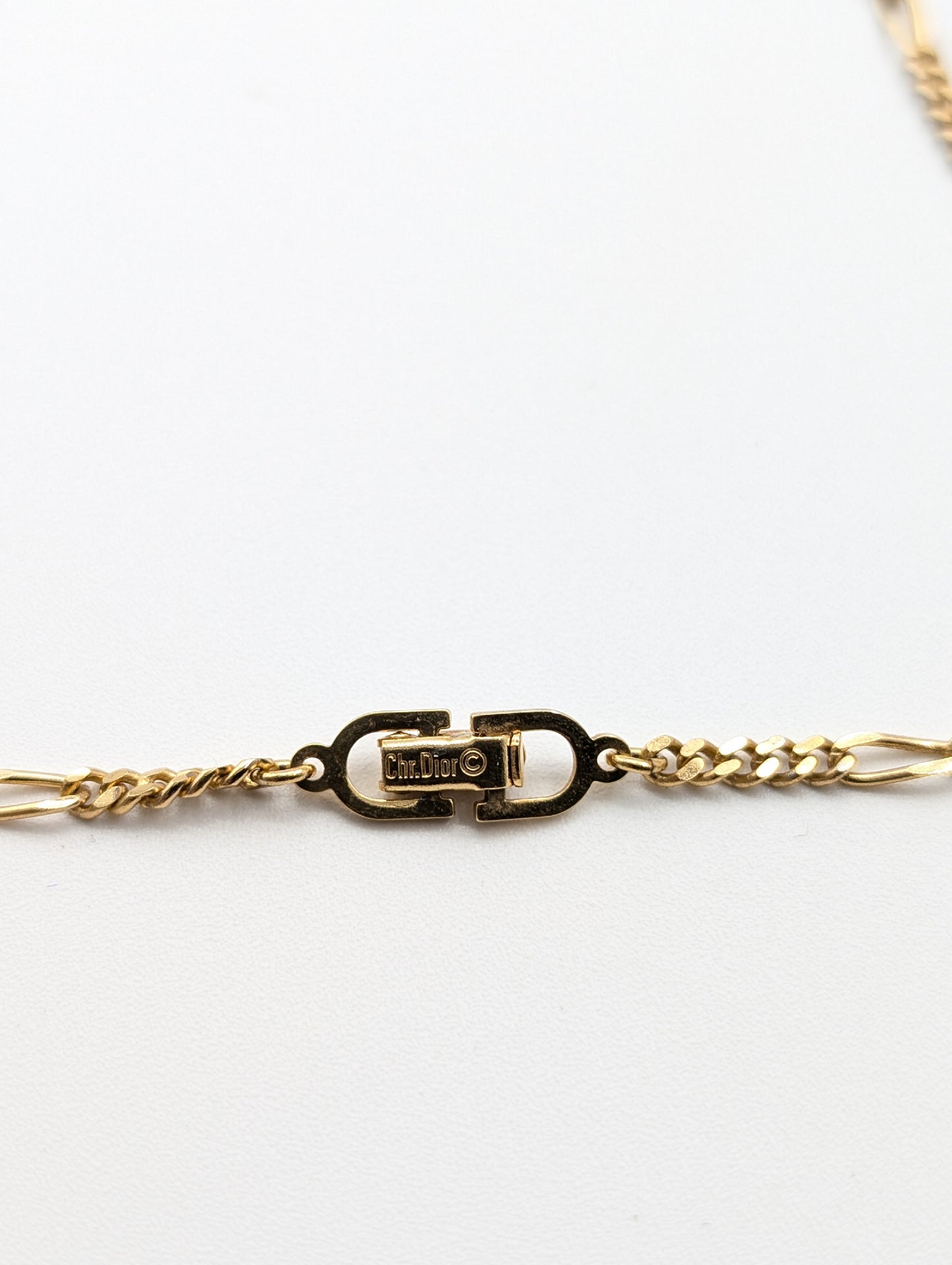 Dior Necklace Logo Gold Necklace